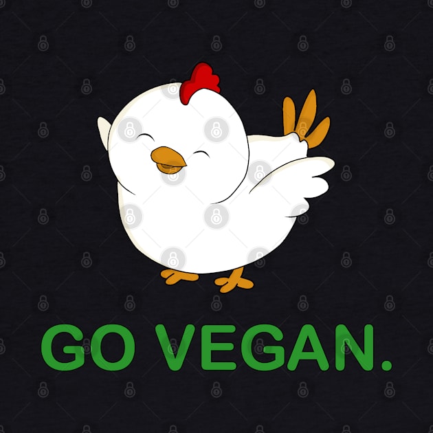 Go Vegan Cute Chick 2 by valentinahramov